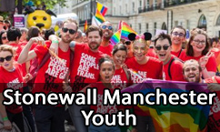 Stonewall Manchester Youth Pride Flags